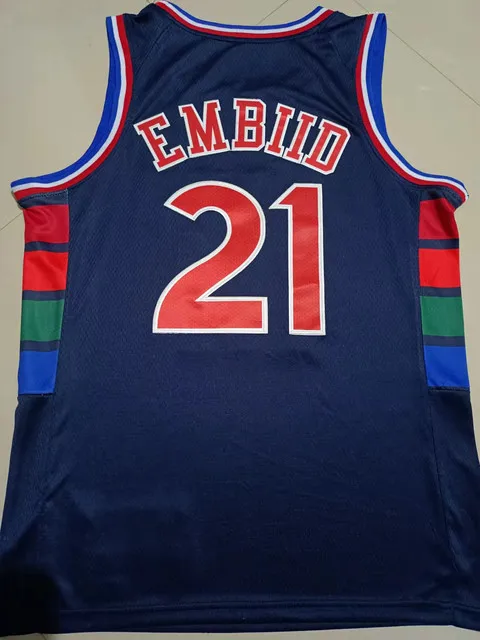 

American Basketbal Jersey Philadelphia Fans Wear James Harden Tyrese Maxey Joel Embiid Simmons Allen Iverson Harris Niang