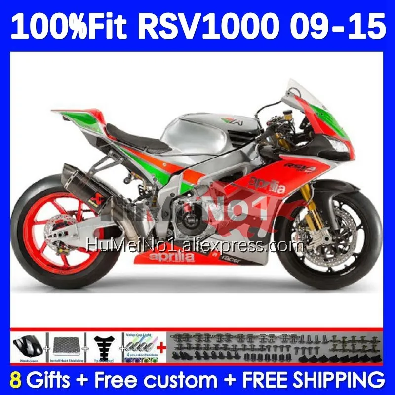 

Injection For Aprilia RSV 1000 R 1000R RSV1000RR 106No.67 RSV1000 09 11 12 13 15 2009 2010 2012 2013 2015 Fairings silvery stock