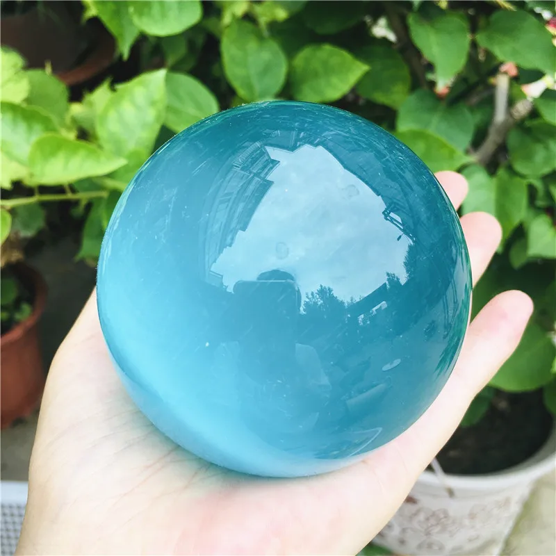

80-1.4kg Beautiful Asian Rare Natural Quartz blue Cat Eye Crystal Healing Ball Gemstone Sphere