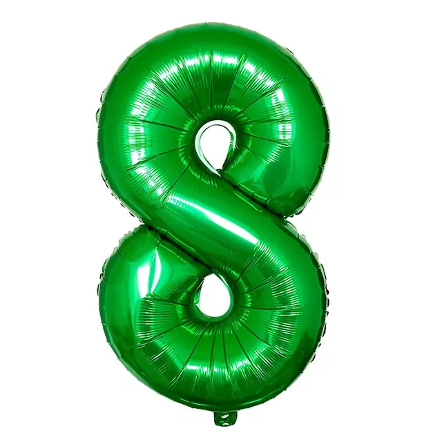 

32inch Green Foil Number Balloons New Helium Globo Baby Shower Happy Birthday Anniversary Wedding Decoration Party Supplies Ball