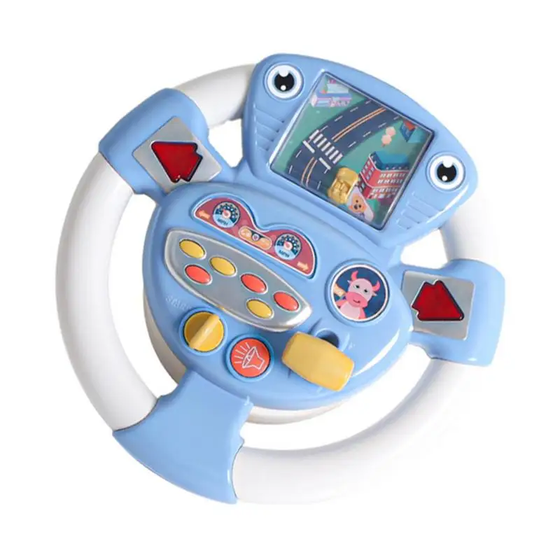 

Montessori Steering Wheel Toy Newborn Baby Interesting Educational Simulation Car Game Toys For Children Christmas Birthday Gift