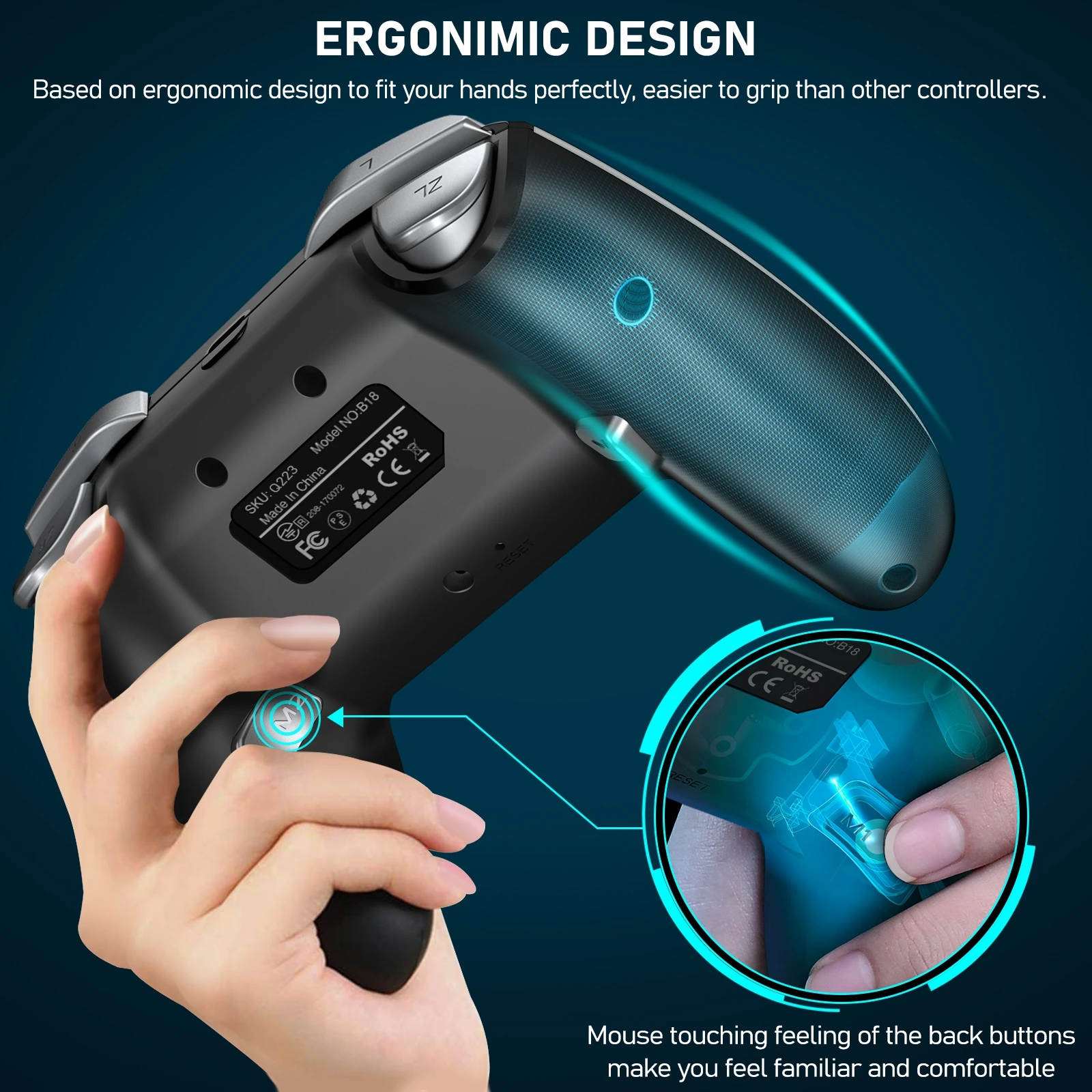 Беспроводной геймпад для Nintendo Switch/Lite/OLED-контроллер Pro контроллер с пробуждением