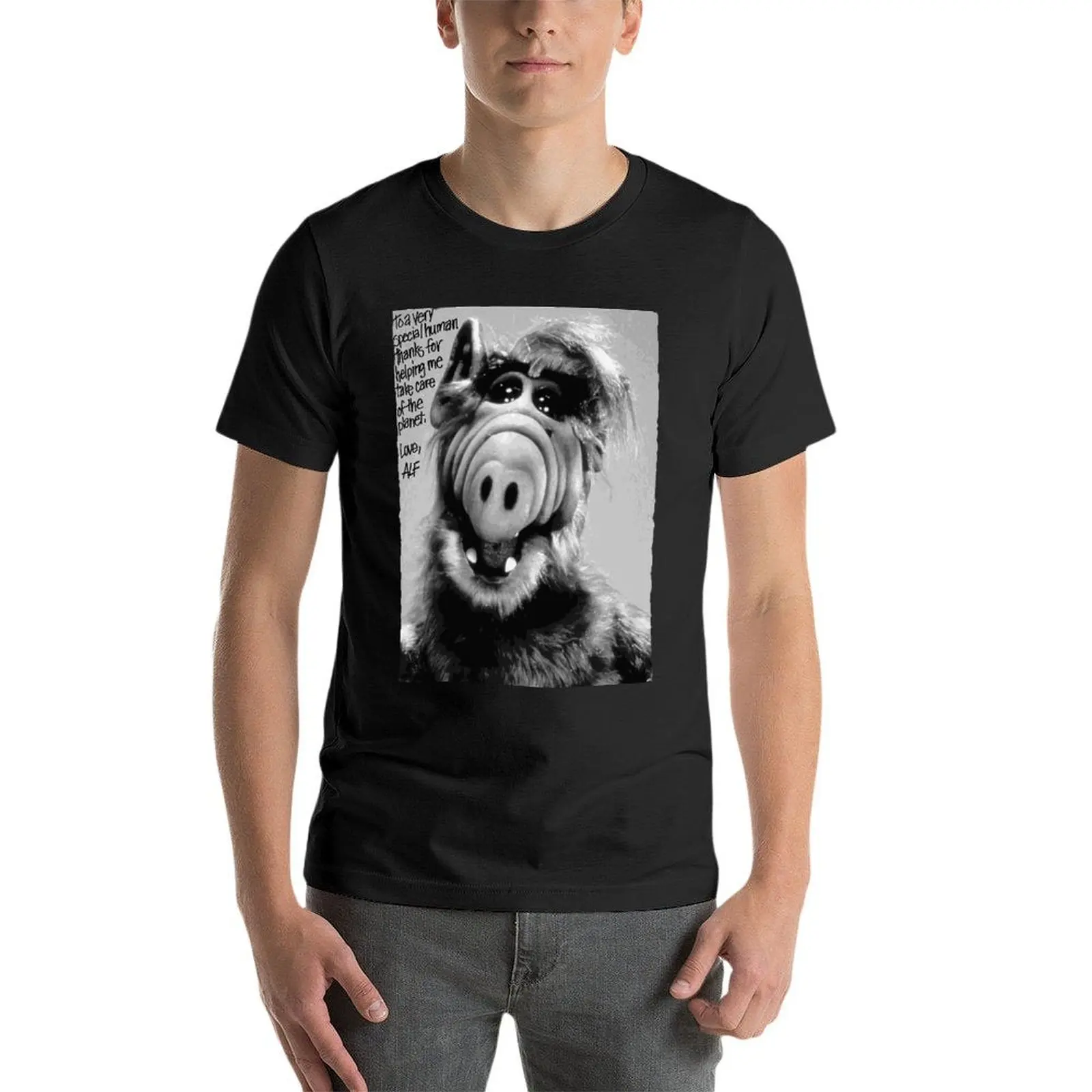 

Alf Tv Show Poster 1986 Oversize Tshirt Printed Men'S Clothes Short Sleeve Streetwear Plus Size Top Tee