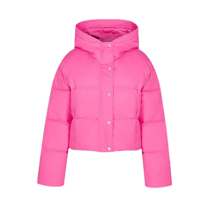 PinkyIsBlack 8 Colors Winter Cotton Padded Short Hooded Coat Parkas Warm Snow Female Loose Puffer Jacket Basic Casual Outwear