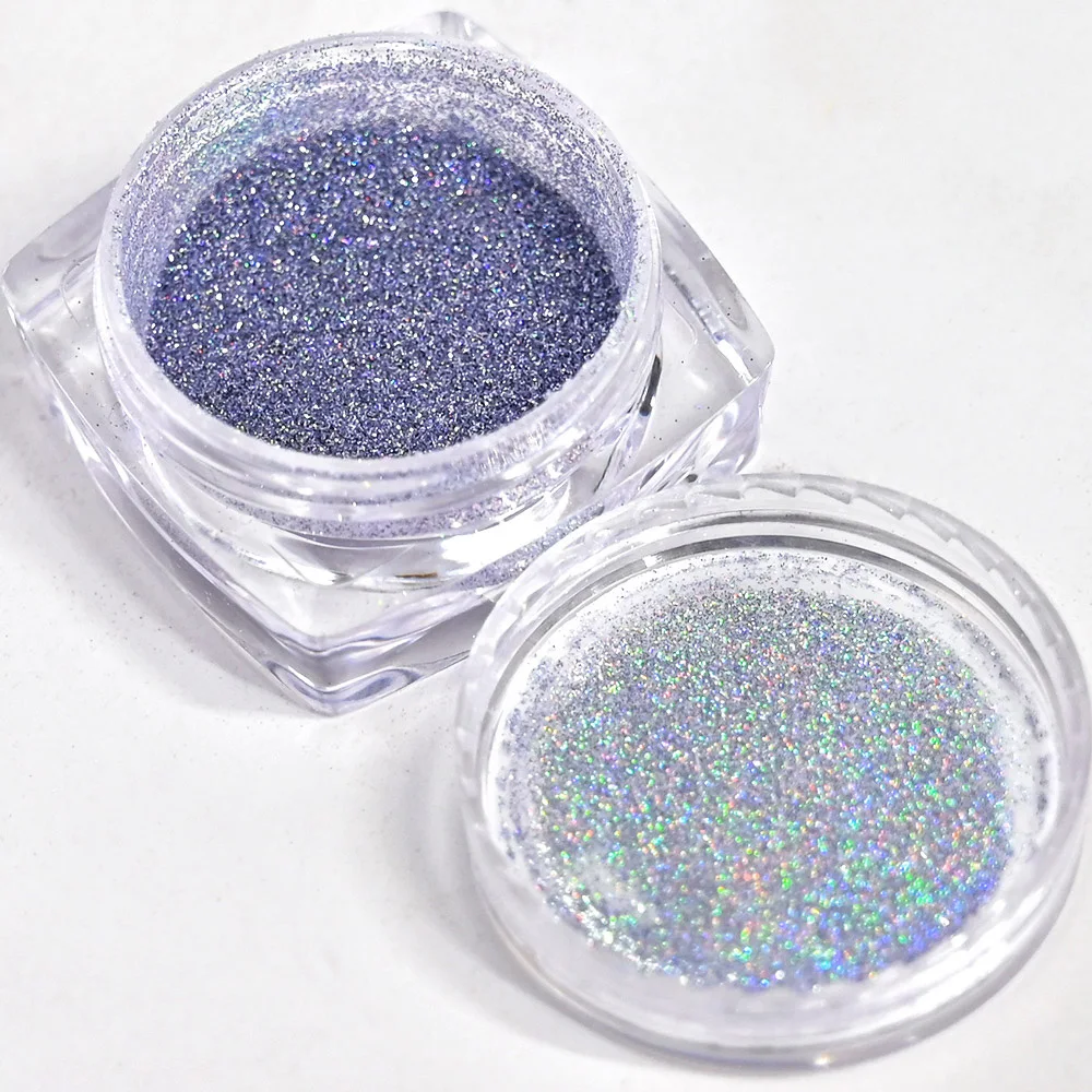 

1Bottle Ultra-thin Laser Gradient Nail Art Glitter Dust Aurora Iridescent Sequins Powder Holographic Sparkly Manicure Pigment 3W