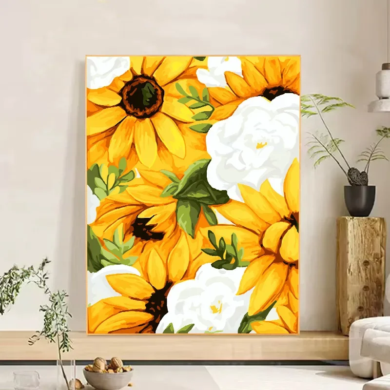 

047413912 Digital oil painting hand-colored oil paint bedroom decorative painting oil painting hanging painting