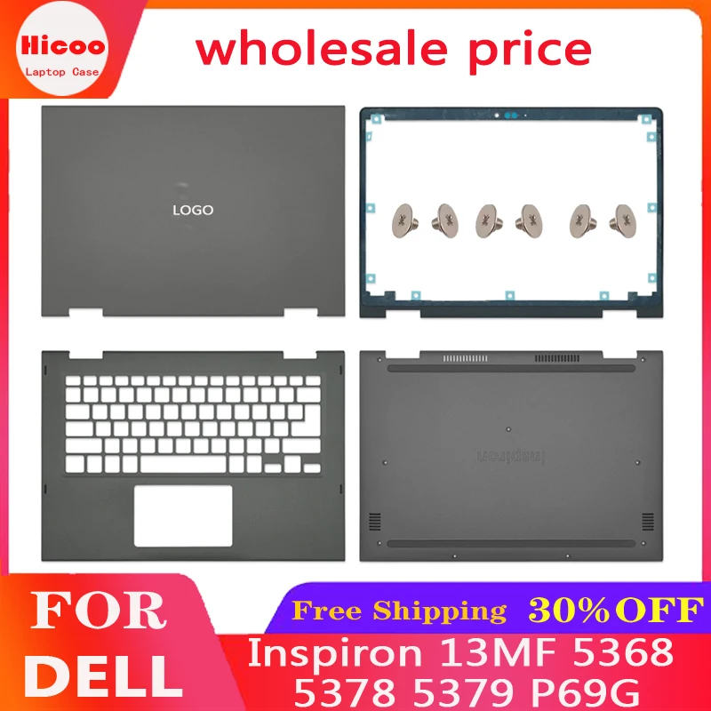 

New For Dell Inspiron 13MF 5368 5378 5379 P69G LCD Screen Back Cover Front Bezel Palm rest Top Lower Case Bottom Cover 13inch