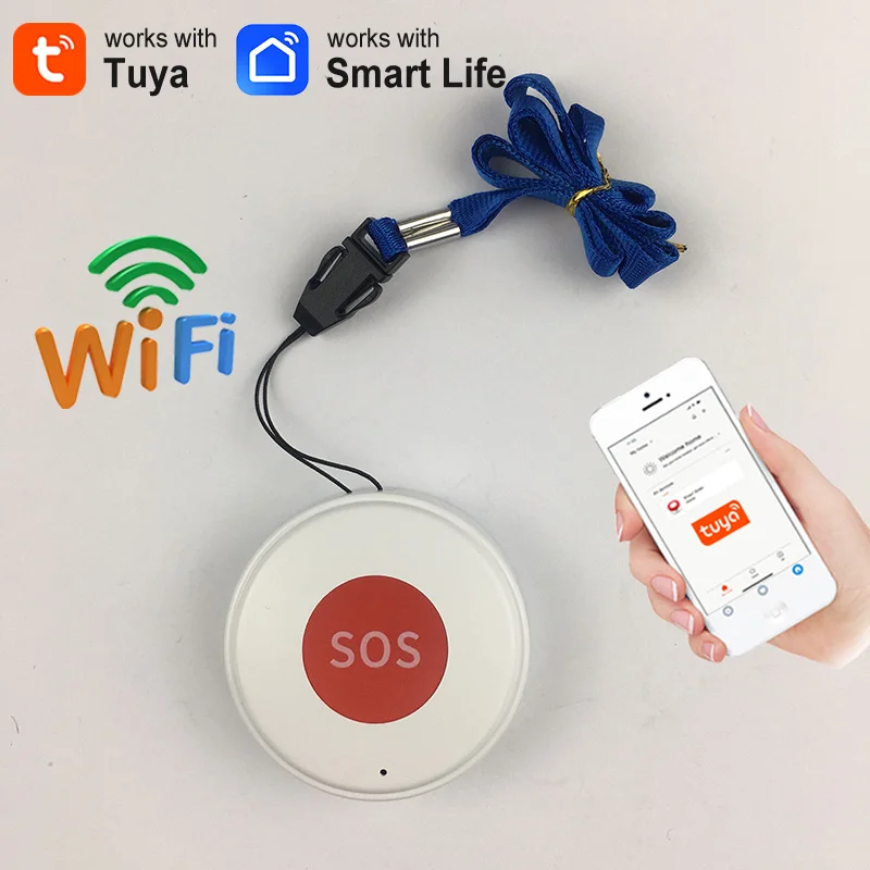 

Earykong Tuya WiFi SOS кнопка белая