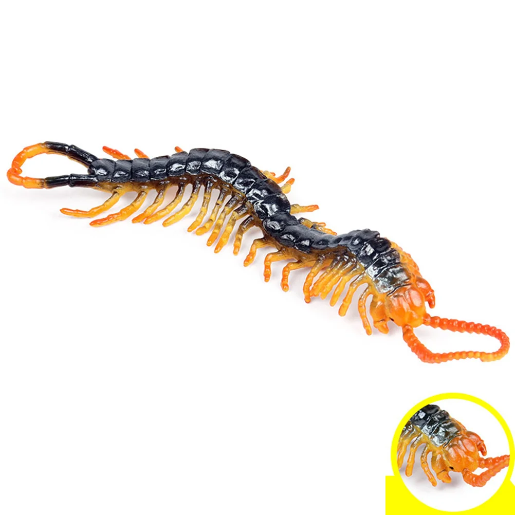 

1PC Simulated Centipede Toys False Static Wildlife Model Decor Lifelike Centipedes Model Toy Funny Plastic Centipede Toys for