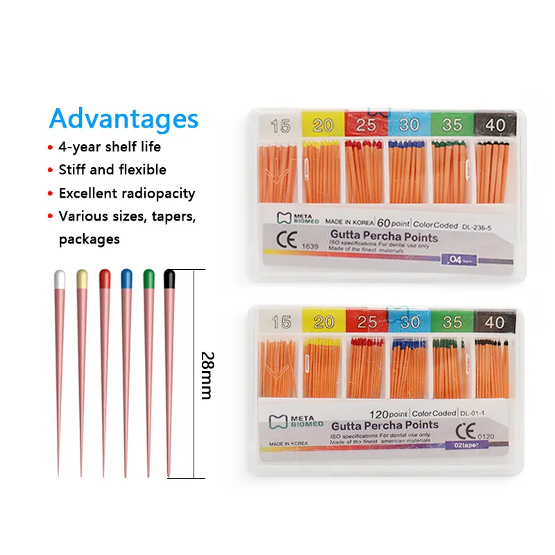 GreatLife Dent Dental Gutta Percha Points 0 02 04 06 Эндокорневые наконечники для обработки корневых