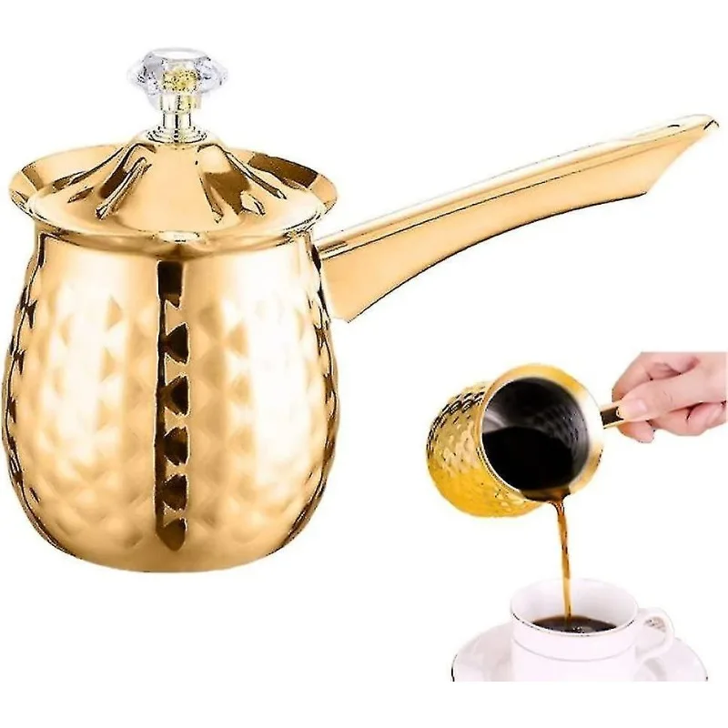 Подогреватель молока из нержавеющей стали турецкий кофейник Cezve с длинной ручкой