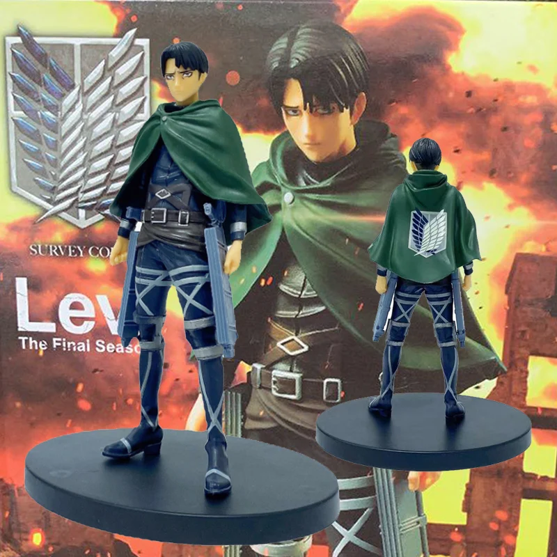 

16cm Attack on Titan The Final Season - Levi Ackerman PVC Anime Figure Collection Model Toys Gifts for Boys