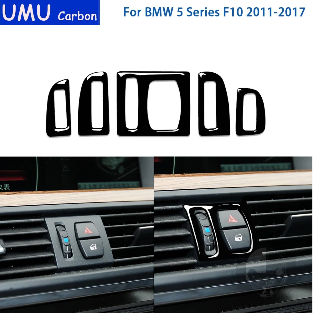 Для BMW 5 серии F10 2011-2017 аксессуары автомобильный черный пластиковый центральный