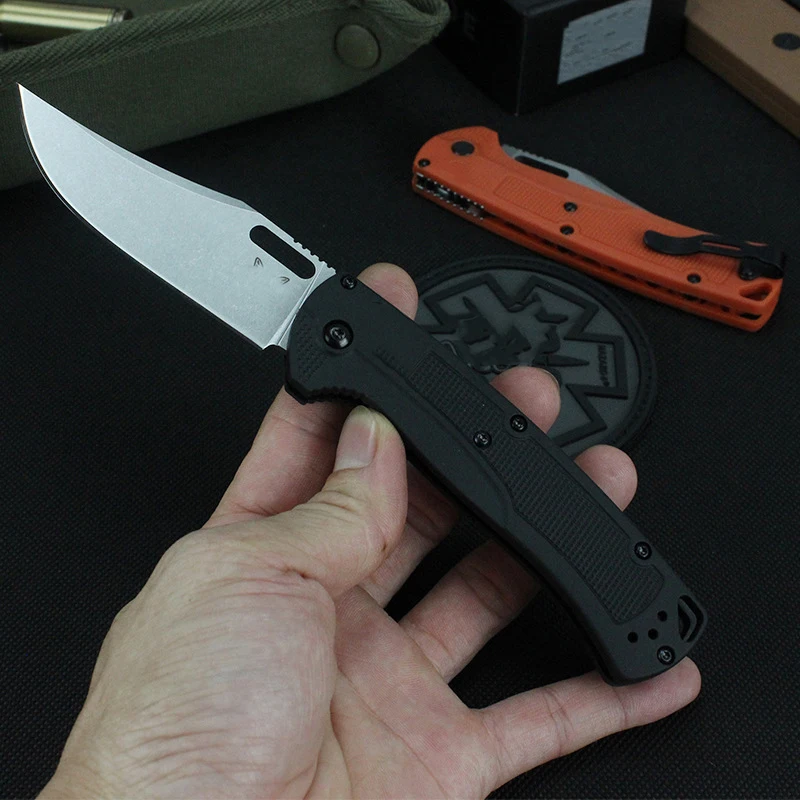 

Outdoor BM 15535 Folding Knife Nylon Handle CPM154 Blade Tactical Portable Camping Survival Knives Pocket EDC Tool