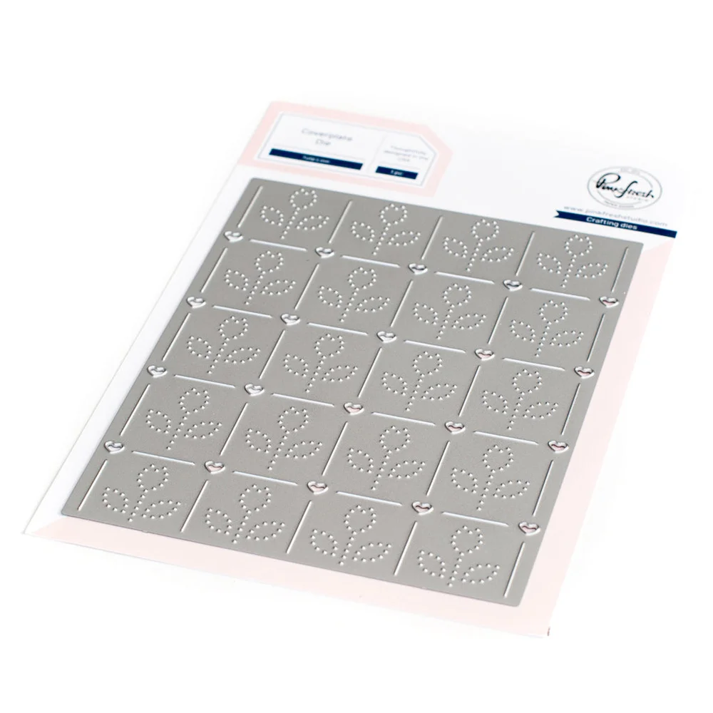 

2022 New Tulip Love Coverplate Metal Cutting Dies Scrapbook Diary Decorate Embossing Template Diy Greeting Card Handmade Stencil