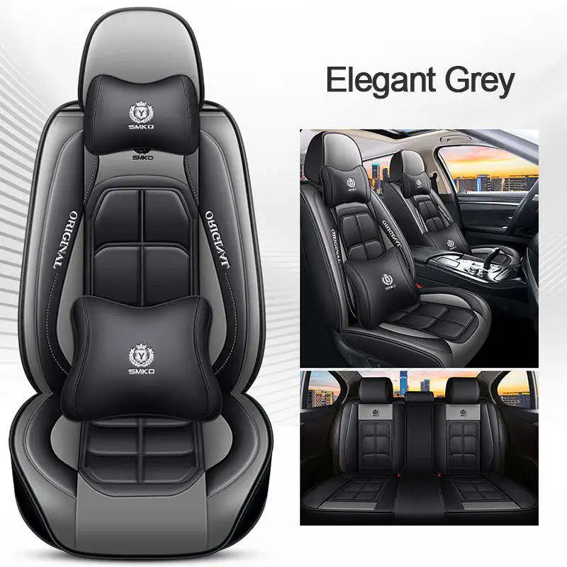 

YOTONWAN Leather Car Seat Cover for Genesis GV70 GV80 GV90 G70 G80 car accessories Car-Styling 5 seat car model