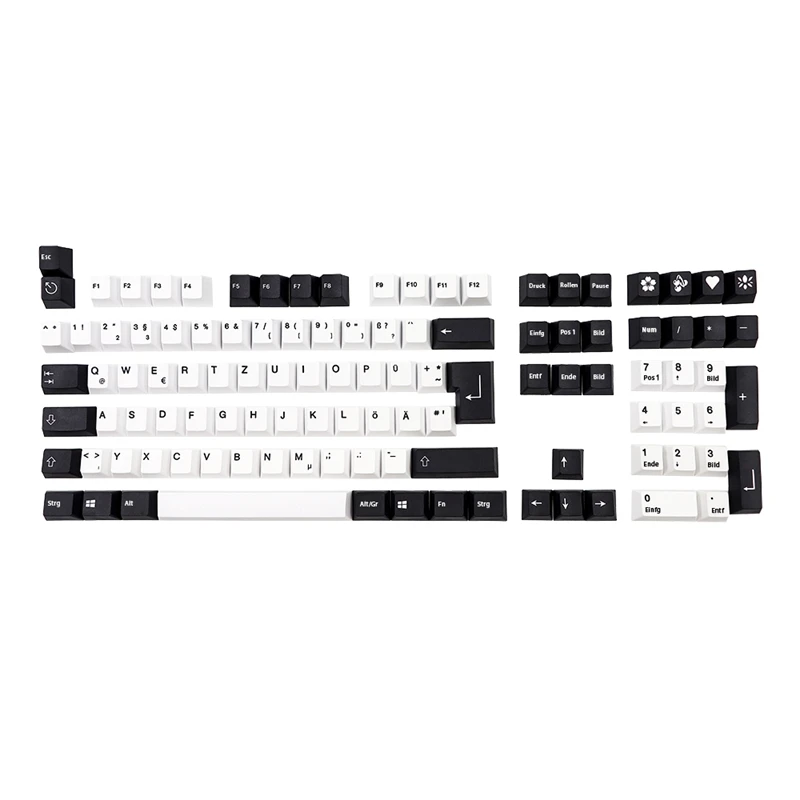 

109 Keys Thick PBT Dye Subbed Keycaps De ISO Layout Cherry Profile For MX Switches Mechanical Gaming Keyboard Keycap