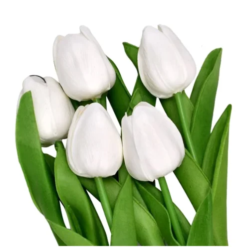

5 Упаковок Искусственных Тюльпанов Real Touch, Имитация Цветов, Декоративная Офисная Домашняя Ваза, Букет, Свадебный Декор