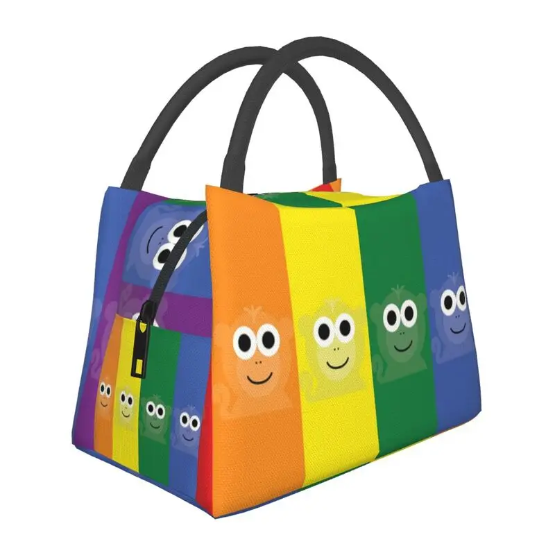 

Rainbow Monkeys Celebrate Unity Thermal Insulated Lunch Bag Lgbtq Pride Gay Portable Lunch Tote for Work Travel Meal Food Box