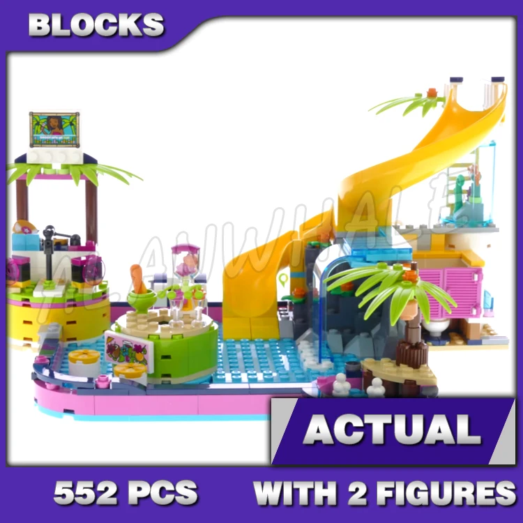 

552 шт., Детский конструктор «бассейн Андреа»