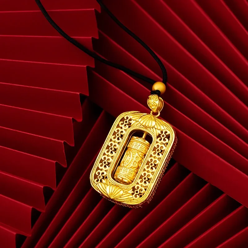 9999 реальное золото 24K желтое шесть символов поворот на истину-искусство для