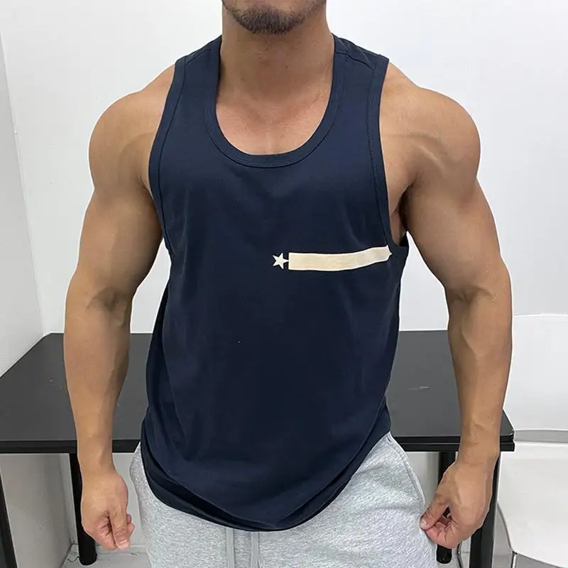 Мужские майки для бодибилдинга тренировки в тренажерном зале фитнес Mouwloos