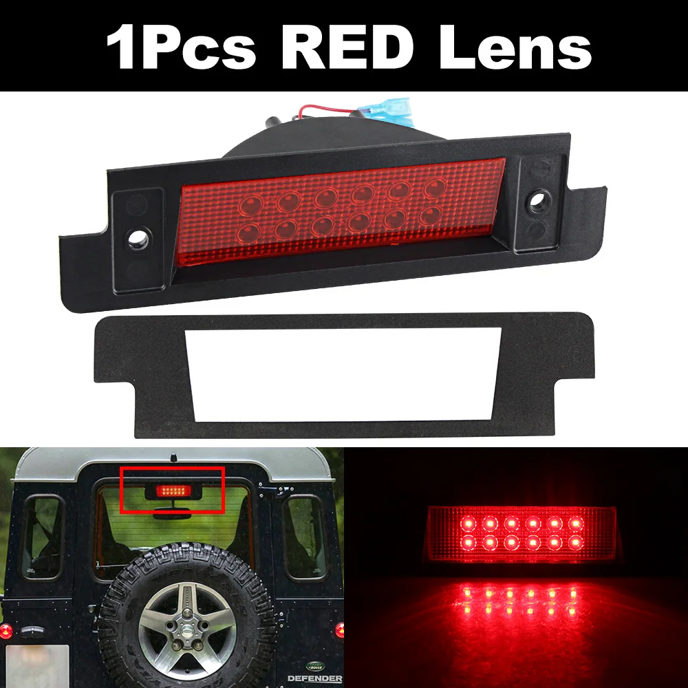 

1 шт. светодиодный задний 3-й третий стоп-сигнал с высоким креплением для Land Rover Discovery Series II 98-04 Defender, все модели 90/110/130 1990-2016