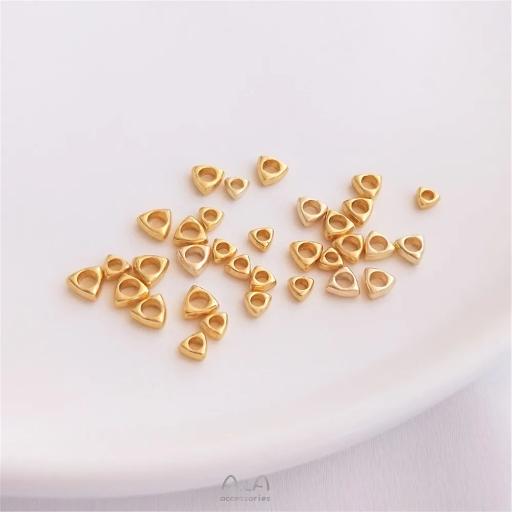 14K wrapped gold 24K ancient gold small broken gold separated beads broken gold loose beads handmade jewelry beads DIY materials