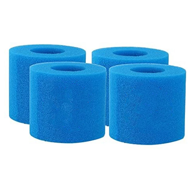 

4Pack Type D/VII Pool Filter Cartridge Sponge For Intex/Bestway Pool Pump,Swimming Pool Filter Washable Filter Pump Foam