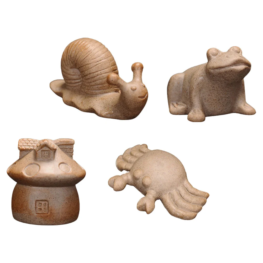 

Miniature Decoration Figure Decorations Decorarions Mushrooms Bonsai Ornament Terrarium Ornaments Animal Ceramic Frog Figurine