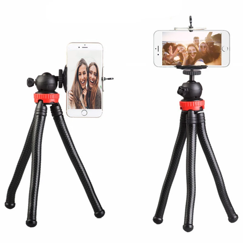

Portable Tripod Flexible Octopus Tripod Holder Selfie Stick Smartphone Bracket Selfie Stick Mini With Ballhead Cold Shoe Phone
