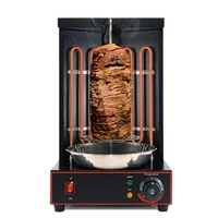 portable home vertical rotating rotisserie broiler black electric shawarma machine doner kebab chicken bbq grill