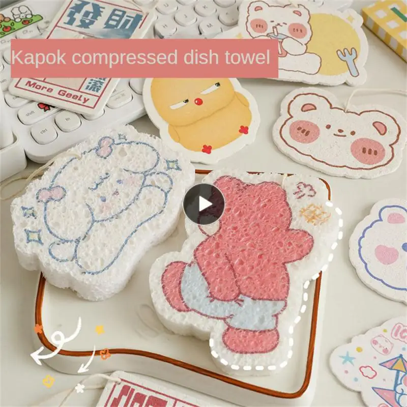 

Compressed Kitchen Rag Cute 2023 Sponge Wipe Home Brush Bowl Artifact Dishcloth Cleaning Tools Cleaning Absorbent Scouring Cloth