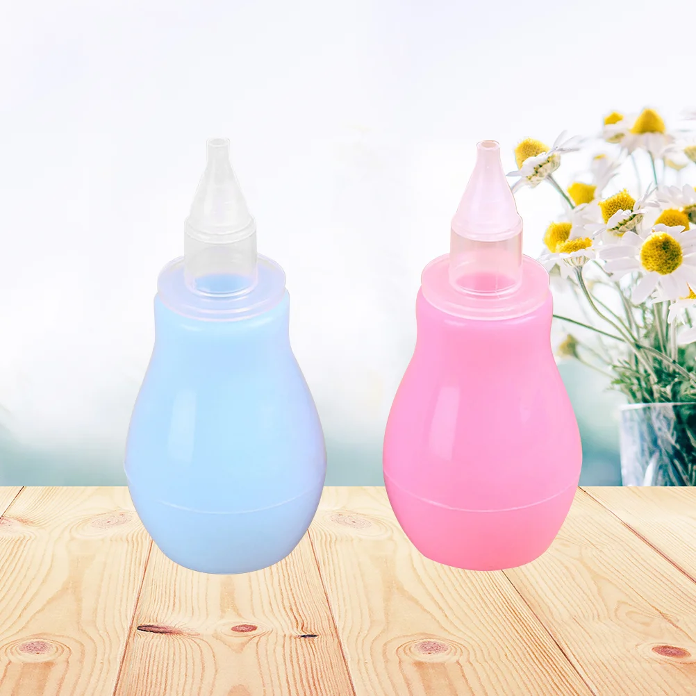 

2 Pcs Vaccuum Cleaners Hand Pump Suction Cleaner Safety Nose Cup Plates Toddlers Baby Nasal Care Products