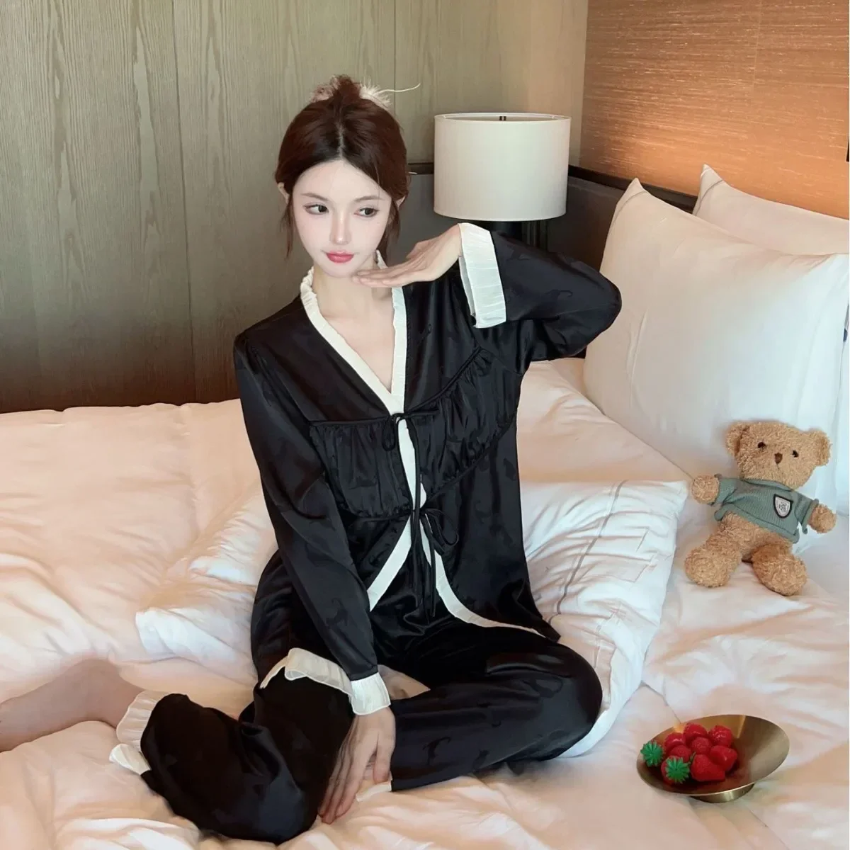 Комплекты из двух предметов пижамы Seding новая одежда для сна в китайском стиле