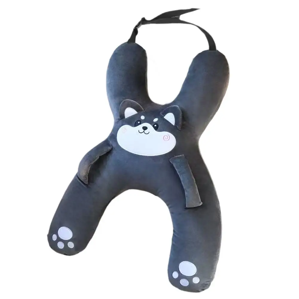 

1 комплект, автомобильная милая мультяшная подушка, автомобильная детская подушка для сна, автомобильная съемная удобная дышащая подголовник, поясничная поддержка