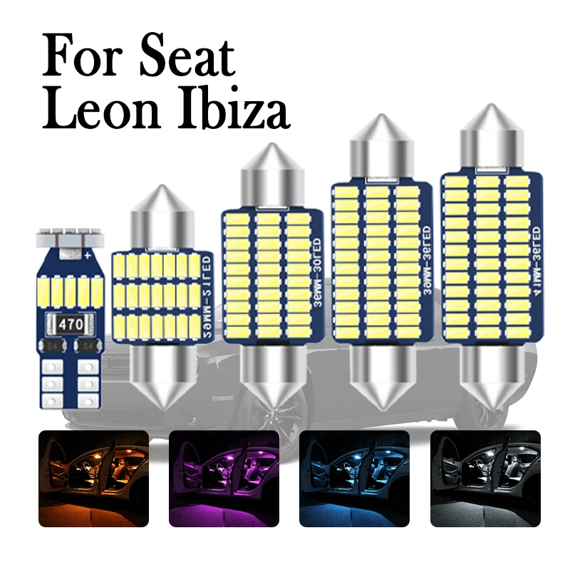 Для Seat Ibiza 6L 6J 6P 6F Leon 1M 1P 5F Alhambra Altea Arona Ateca Exeo Tarraco To led o аксессуары внутренняя