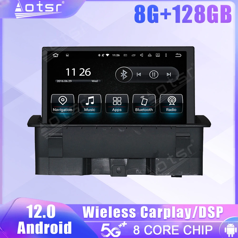 

Android 12 Screen Car Radio For Audi A6 2 Din GPS Navigation Audio DSP Carplay Automotive Multimedia Stereo Head Unit
