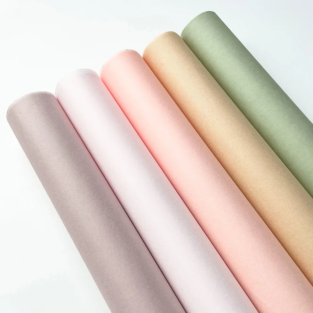 Однотонная оберточная бумага для цветов 70*50 см водонепроницаемая полупрозрачная