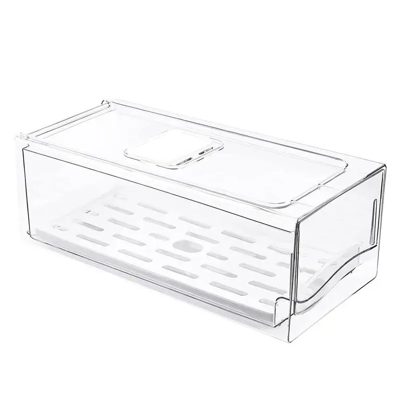 

Fridge Storage Bins With Drawers Pull-Out Storage Bin For Fridge Fridge Drawer Containers Storage Bins For Kitchen Cabinet