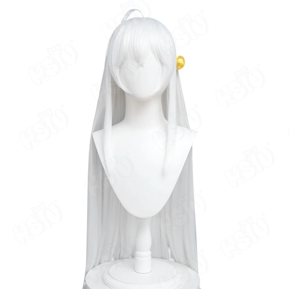 Ninym Ralei Cosplay Wig Anime The Genius Prince's Guide To Raising A「HSIU 」Fiber synthetic wig white long hair Free wig Cap