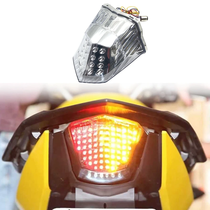 

Motorcycle Modified LED Turn Signal Rear Warning Tail Light Brake Light for Yamaha XJ6 FZ6R Diversion 600 2009-2014