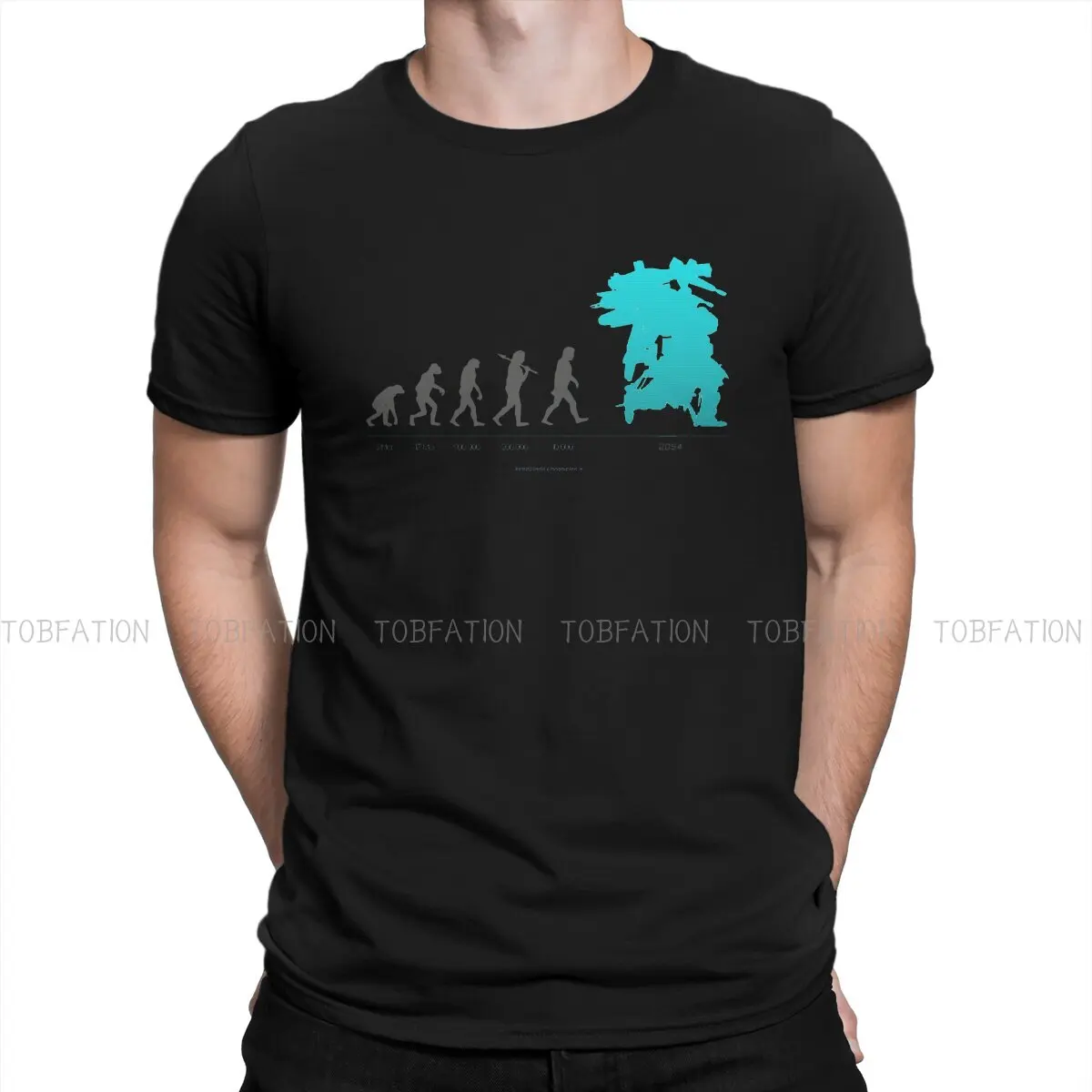 

Theory of Evolution Classic TShirt For Men Xenoblade Chronicles Game Clothing Novelty T Shirt Soft Print Fluffy