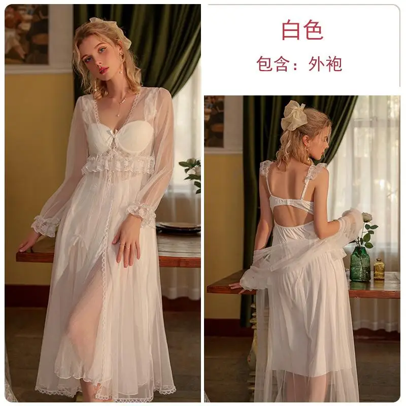 Female Drees Summer Nightie Simplicity Sleepwear Fashion Night Gowns For Women Polyester Sleep Dress Womens Underwear Night Sli