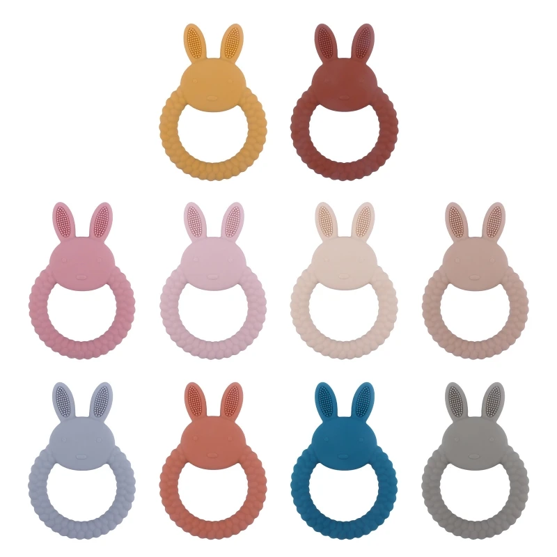 

1Pcs Baby Teether Silicone Toy BPA Free Cartoon Rabbit panda Nursing Teething Gifts Baby Health Molar Chewing Newborn Accessorie
