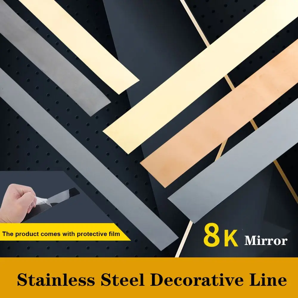 

Lines Wall Sticker Background Wall Decoration Decorative Strip Ceiling Edging Strip Mirror Wall Sticker Edge Strip