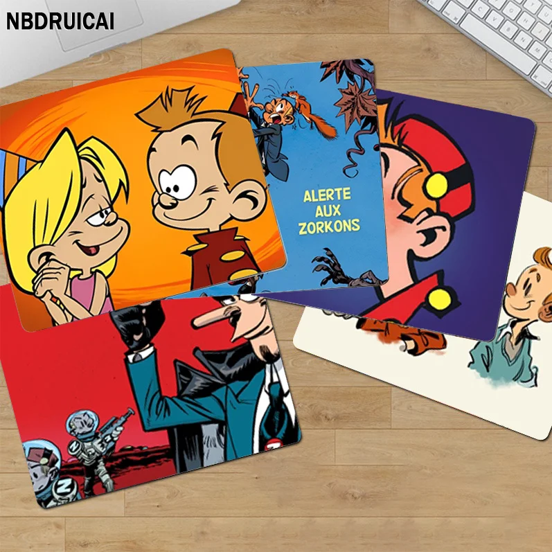 

Коврик для мыши Spirou, маленький офисный коврик для мыши, размер 25 х29 см, нескользящий, для клавиатуры и ноутбука
