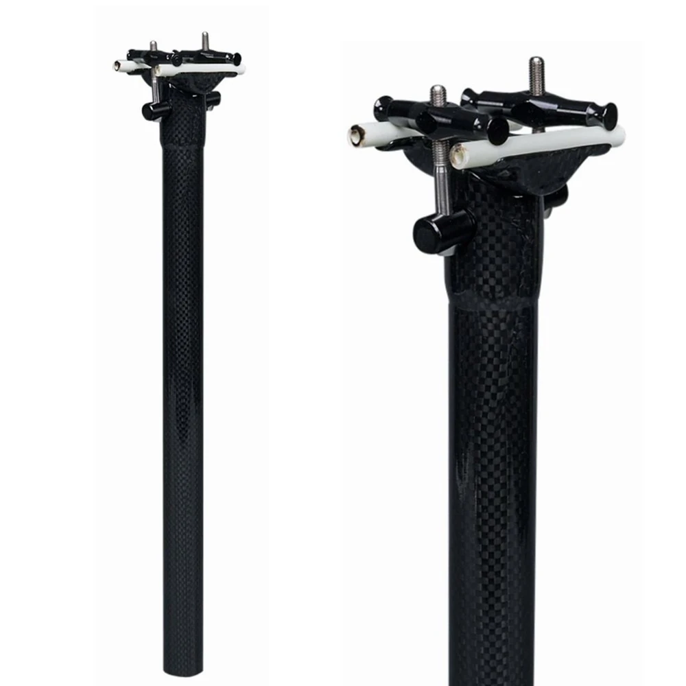 

Глянцевая подседельная труба из углеродного волокна 3K, запчасти для горного или дорожного сиденья, титановые винты 27,2/30,8/31,6*350/400 мм