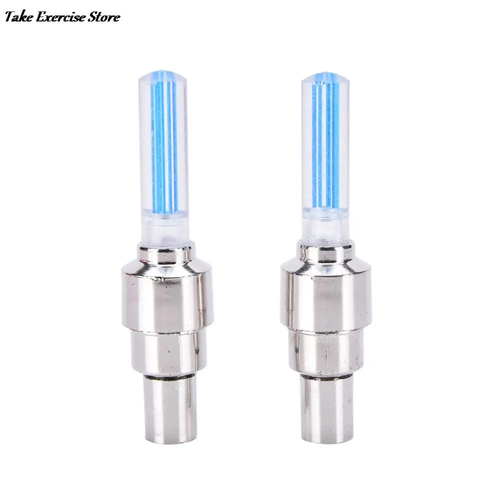 1Pc Bike Bicycle Car Wheel Tire Tyre Valve Cap Neon Lamp LED Light Bulbs Cycling Flashing LED Tyre Lights High Quality