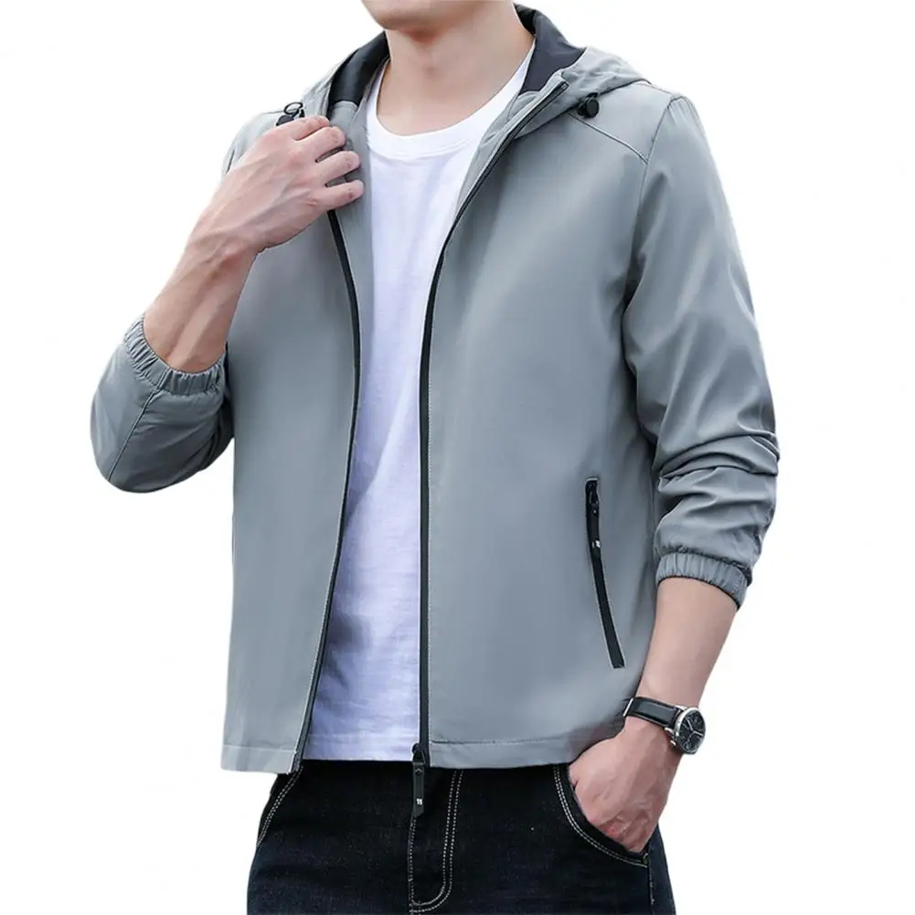 

Модная мужская верхняя одежда, универсальная Теплая мужская куртка, корейский стиль, толстовка с Кулиской